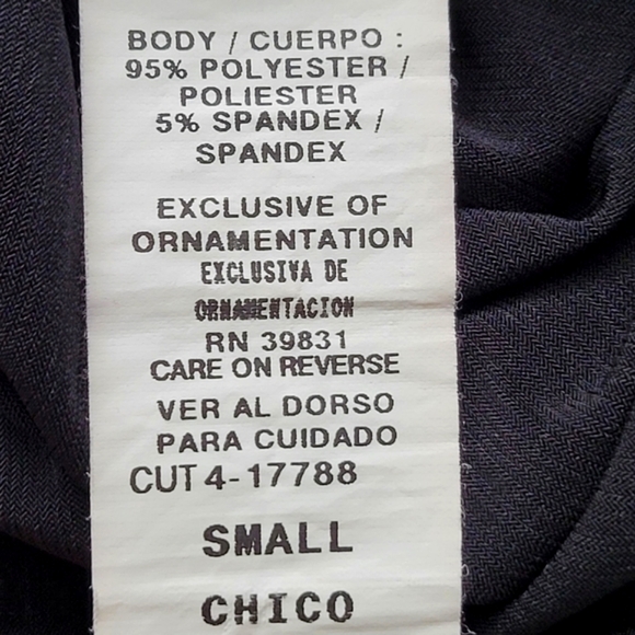 XOXO | 1/2 Wrap Sleeveless Blouse EUC Ladies Small Black Smocked Waist - Picture 7 of 12